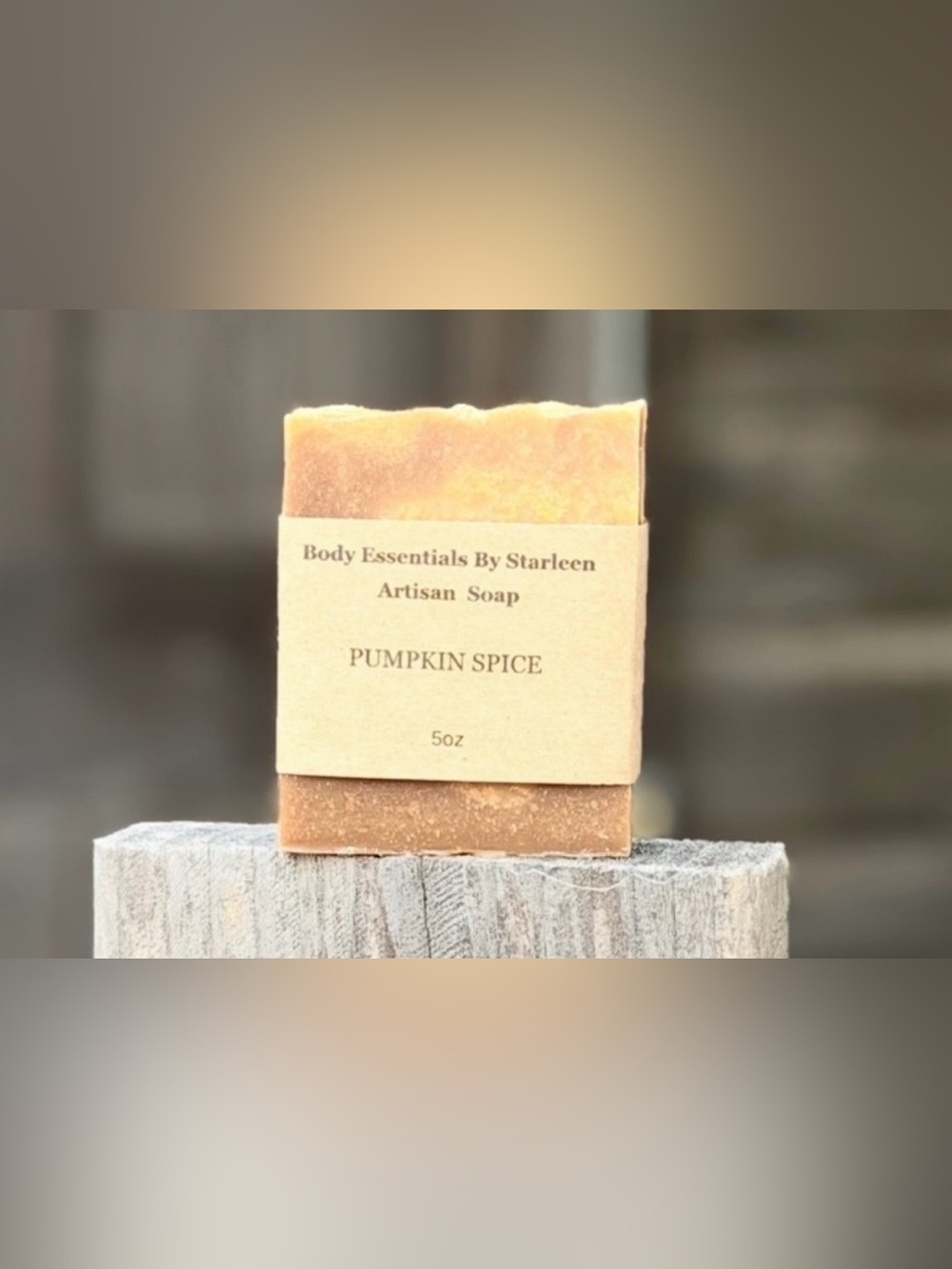 Hand Crafted Pumpkin Spice Soap - Peach Tan